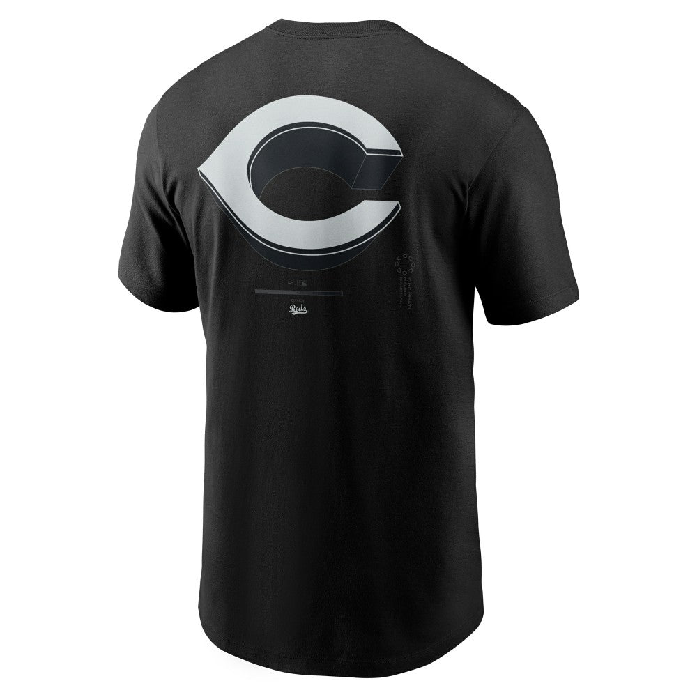 Cincinnati Reds  Bar Loading T-Shirt Black