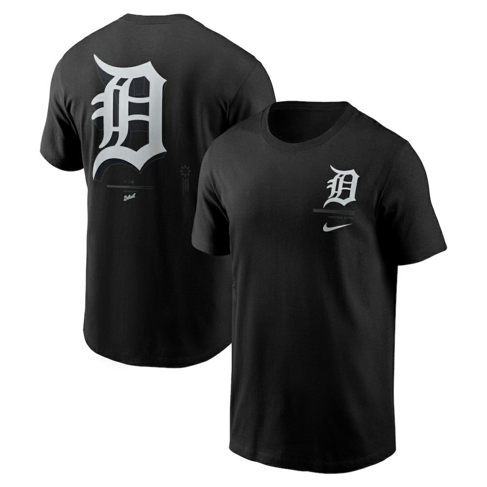Detroit Tigers  Bar Loading T-Shirt Black