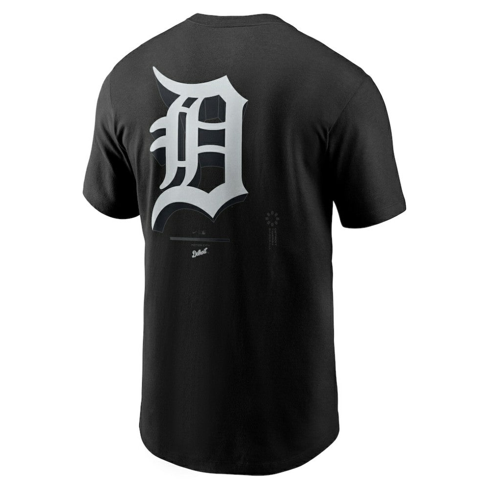 Detroit Tigers  Bar Loading T-Shirt Black