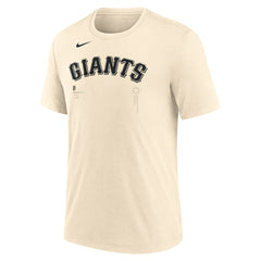 San Francisco Giants Wordmark Tri-Blend T-Shirt Natural