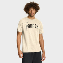 San Diego Padres Wordmark Tri-Blend T-Shirt Natural