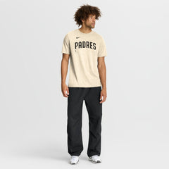 San Diego Padres Wordmark Tri-Blend T-Shirt Natural