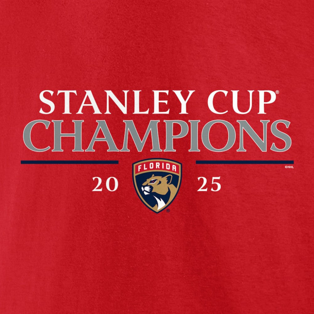 Florida Panthers Fanatics 2025 Stanley Cup Champions Signature Roster T-Shirt - Red T-shirts