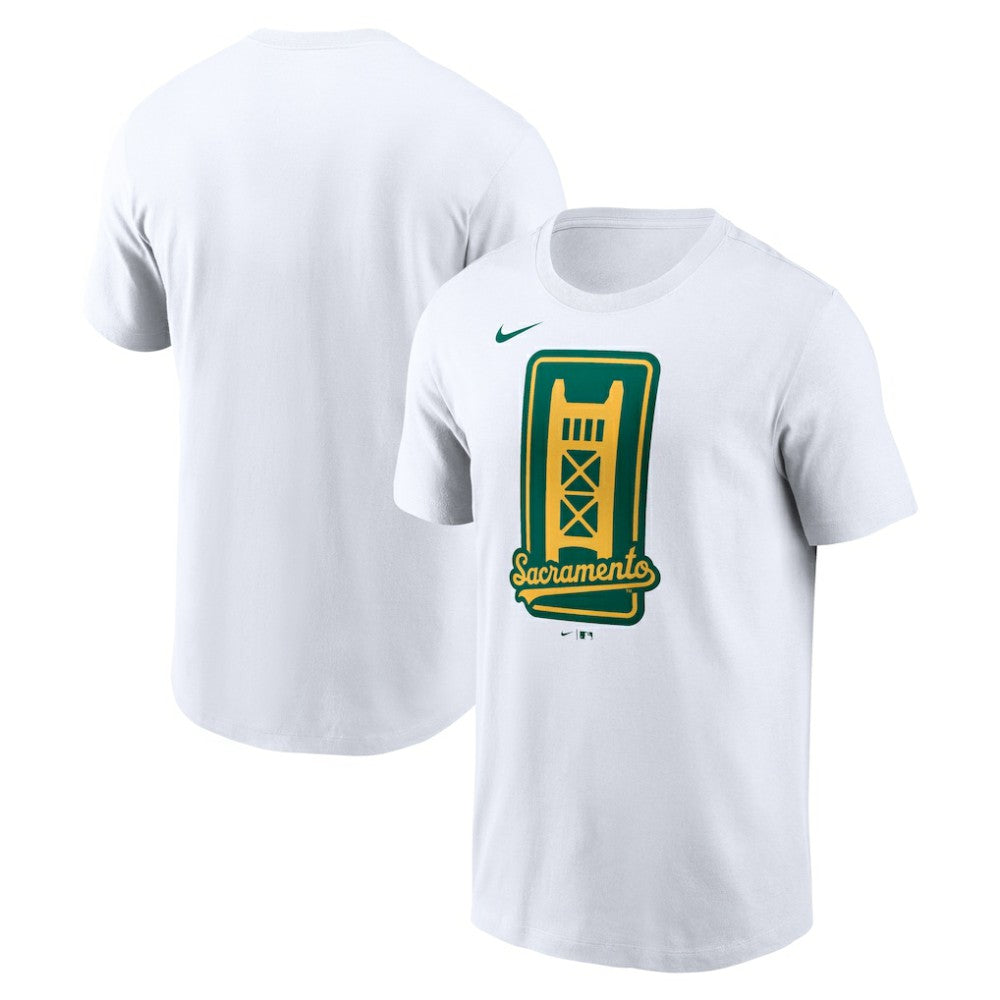 Athletics Script T-Shirt White