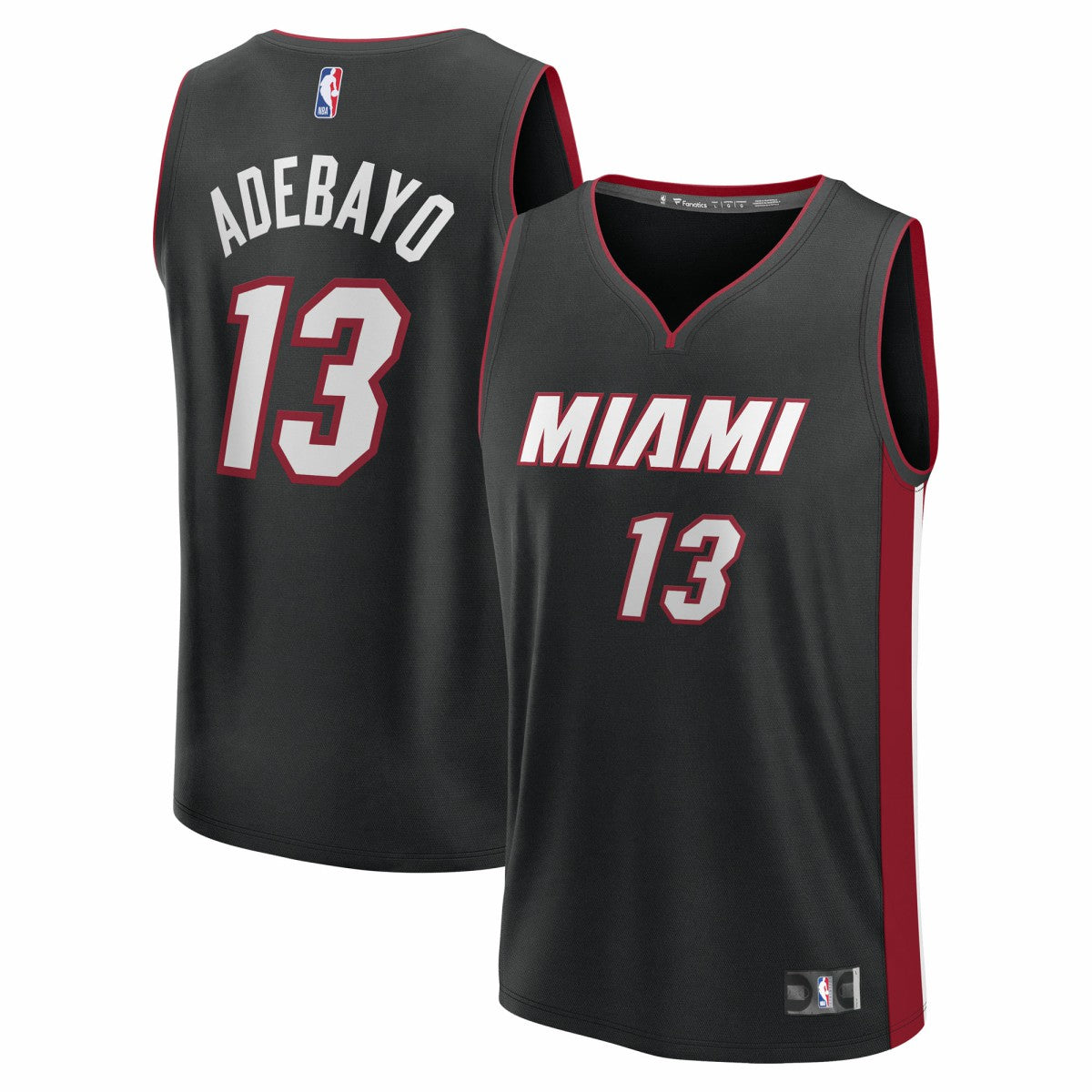 Bam Adebayo Miami Heat Youth Fast Break Replica Player Jersey - Black - Icon Edition on sale