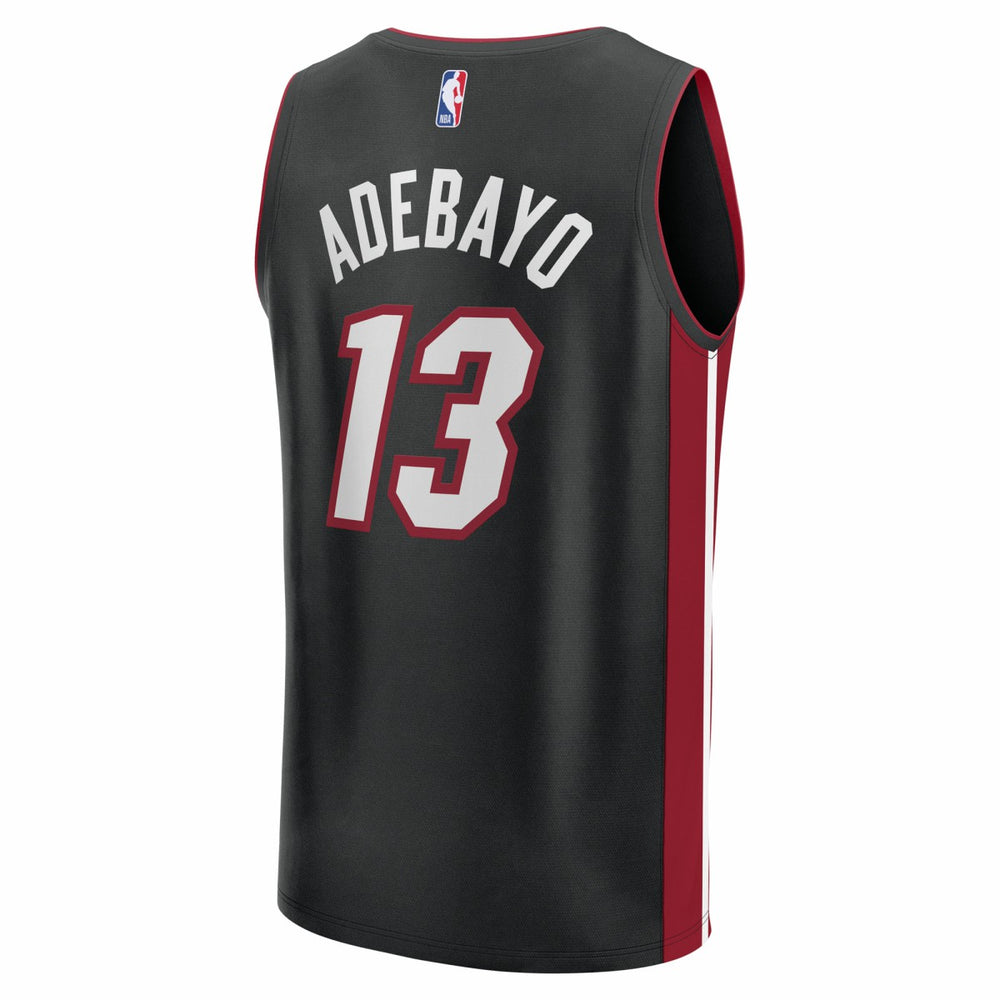 Bam Adebayo Miami Heat Youth Fast Break Replica Player Jersey - Black - Icon Edition on sale