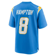 Omarion Hampton Los Angeles Chargers Team Game Jersey - Powder Blue cheap