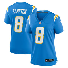 Omarion Hampton Los Angeles Chargers Women's Team Game Jersey - Powder Blue sale