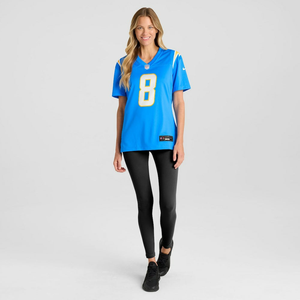 Omarion Hampton Los Angeles Chargers Women's Team Game Jersey - Powder Blue sale