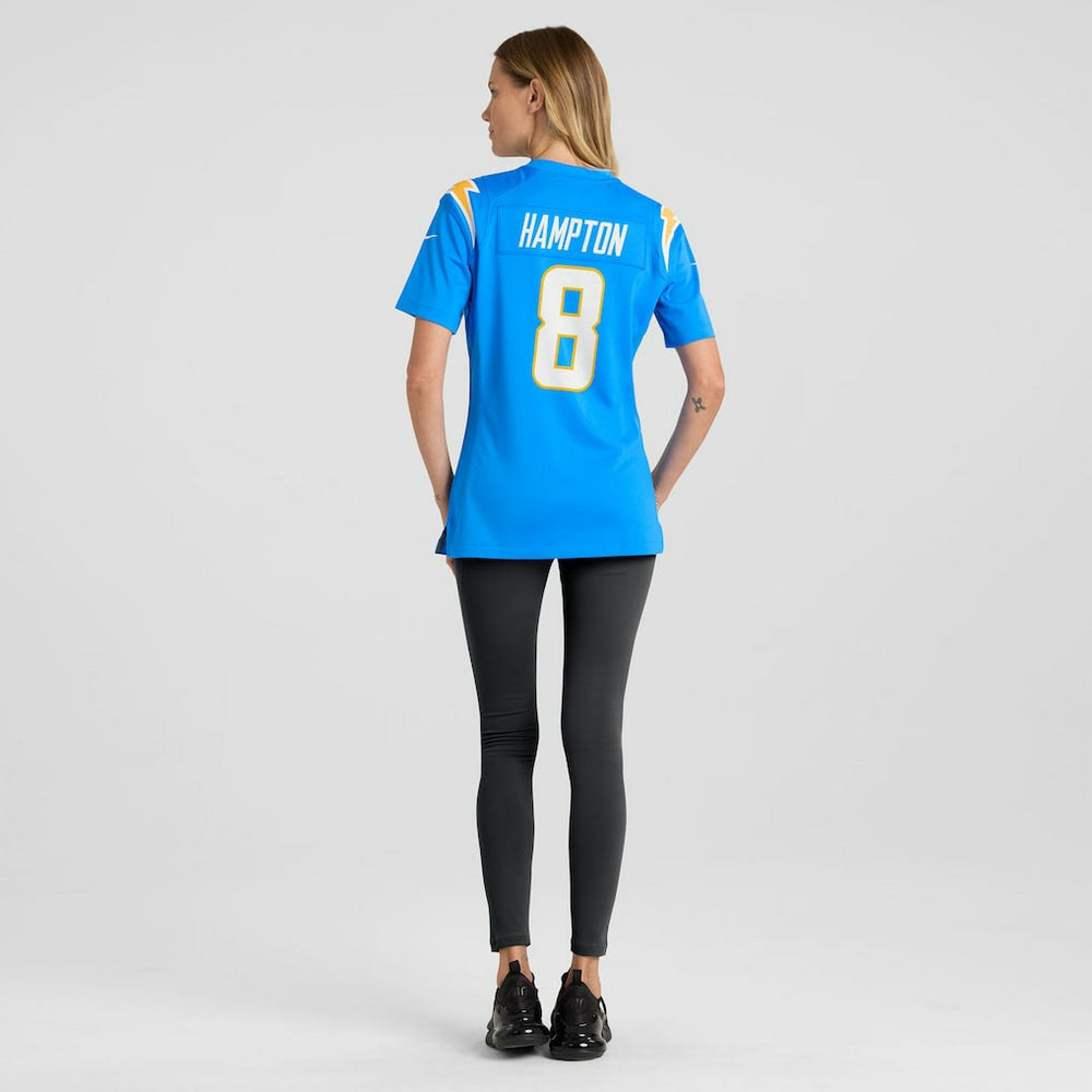Omarion Hampton Los Angeles Chargers Women's Team Game Jersey - Powder Blue sale