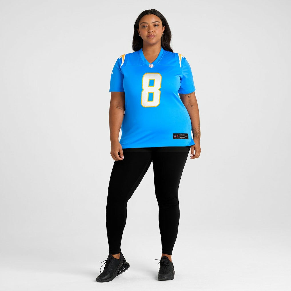 Omarion Hampton Los Angeles Chargers Women's Team Game Jersey - Powder Blue sale