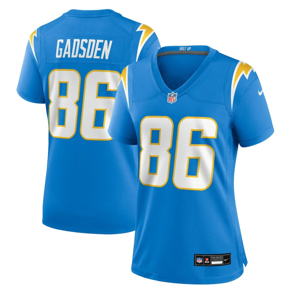 Oronde Gadsden Los Angeles Chargers Women's Team Game Jersey - Powder Blue sale