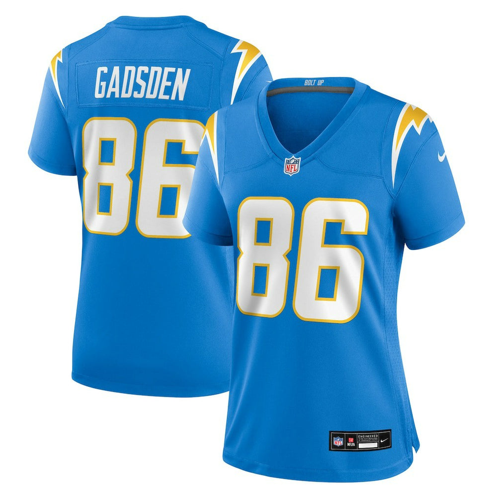 Oronde Gadsden Los Angeles Chargers Women's Team Game Jersey - Powder Blue sale