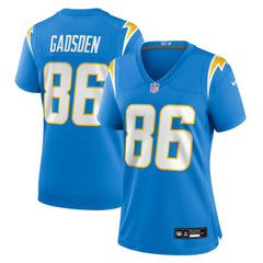 Oronde Gadsden Los Angeles Chargers Women's Team Game Jersey - Powder Blue sale