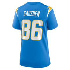 Oronde Gadsden Los Angeles Chargers Women's Team Game Jersey - Powder Blue sale