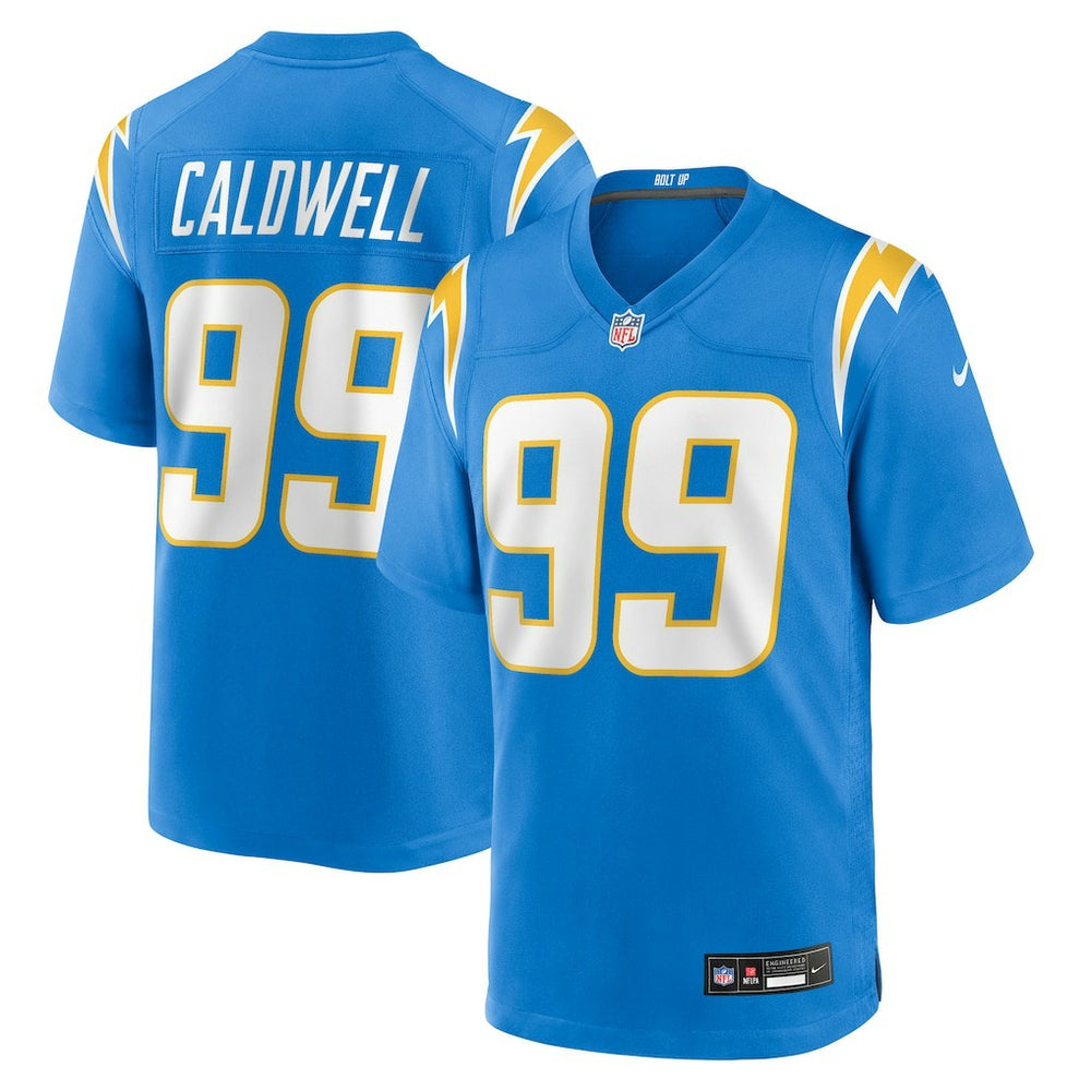Jamaree Caldwell Los Angeles Chargers Team Game Jersey - Powder Blue online