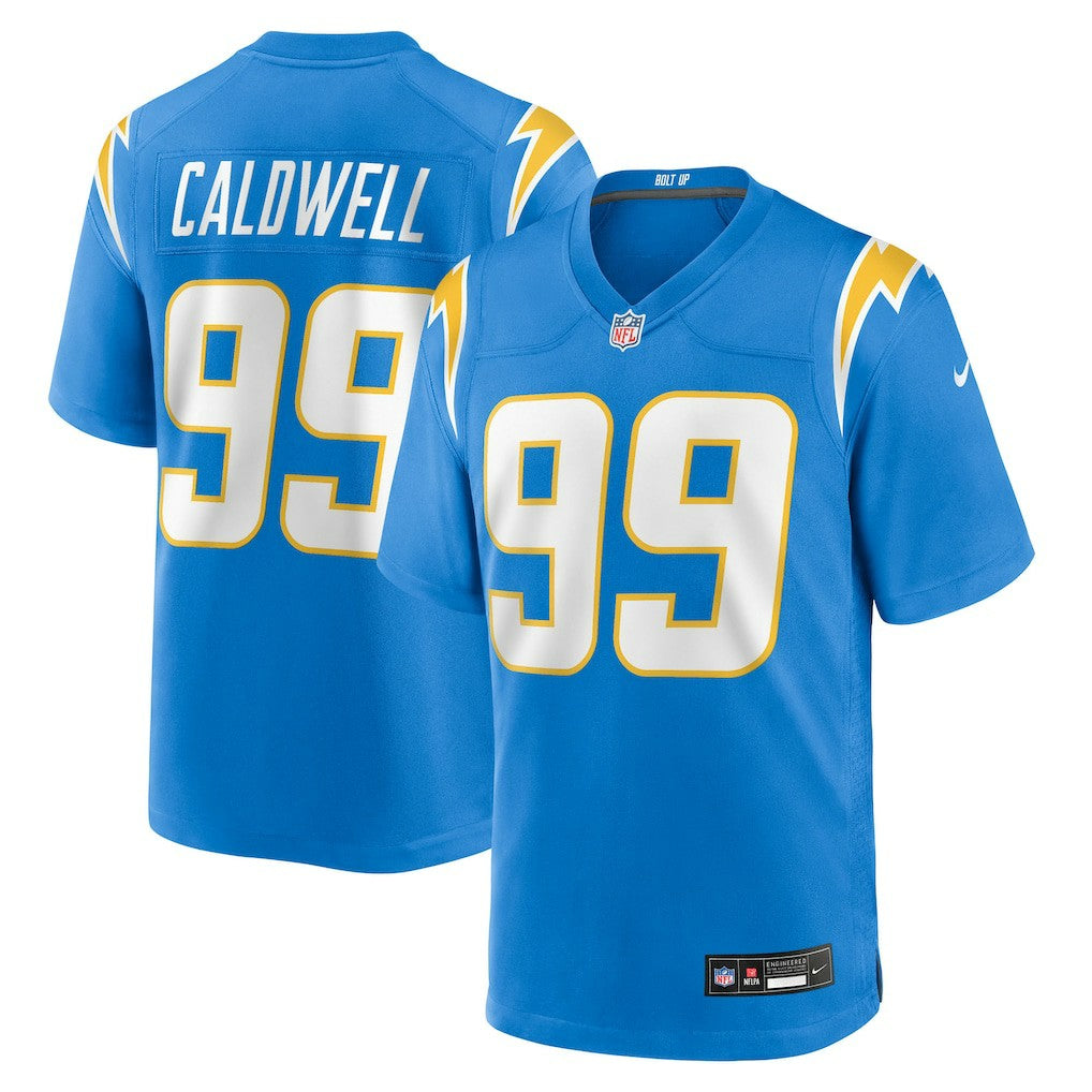 Jamaree Caldwell Los Angeles Chargers Team Game Jersey - Powder Blue online