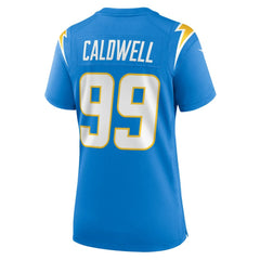 Jamaree Caldwell Los Angeles Chargers Women's Team Game Jersey - Powder Blue online