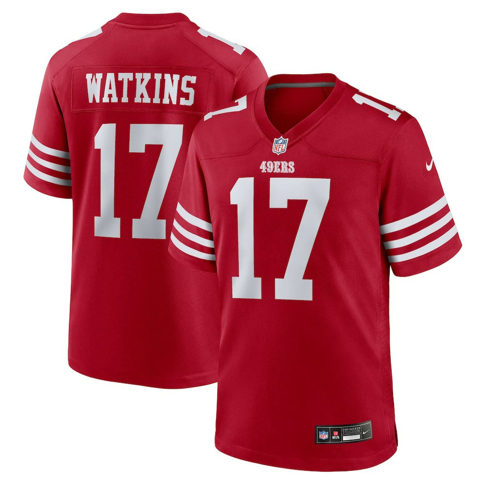 Jordan Watkins San Francisco 49ers Team Game Jersey - Scarlet outlet