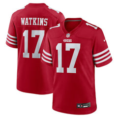 Jordan Watkins San Francisco 49ers Team Game Jersey - Scarlet outlet