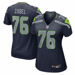Grey Zabel Seattle Seahawks Women's Team Game Jersey - College Navy cheap