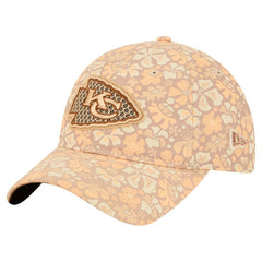 Kansas City Chiefs New Era Women's Floral 9TWENTY Adjustable Hat - Tan sale