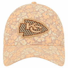 Kansas City Chiefs New Era Women's Floral 9TWENTY Adjustable Hat - Tan sale