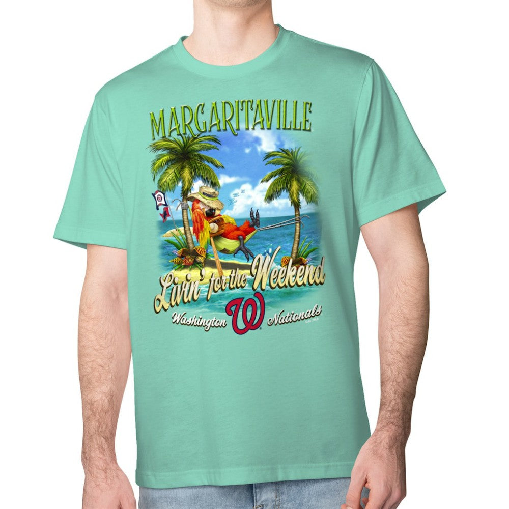 Washington Nationals Margaritaville Livin' for the Weekend T-Shirt Mint