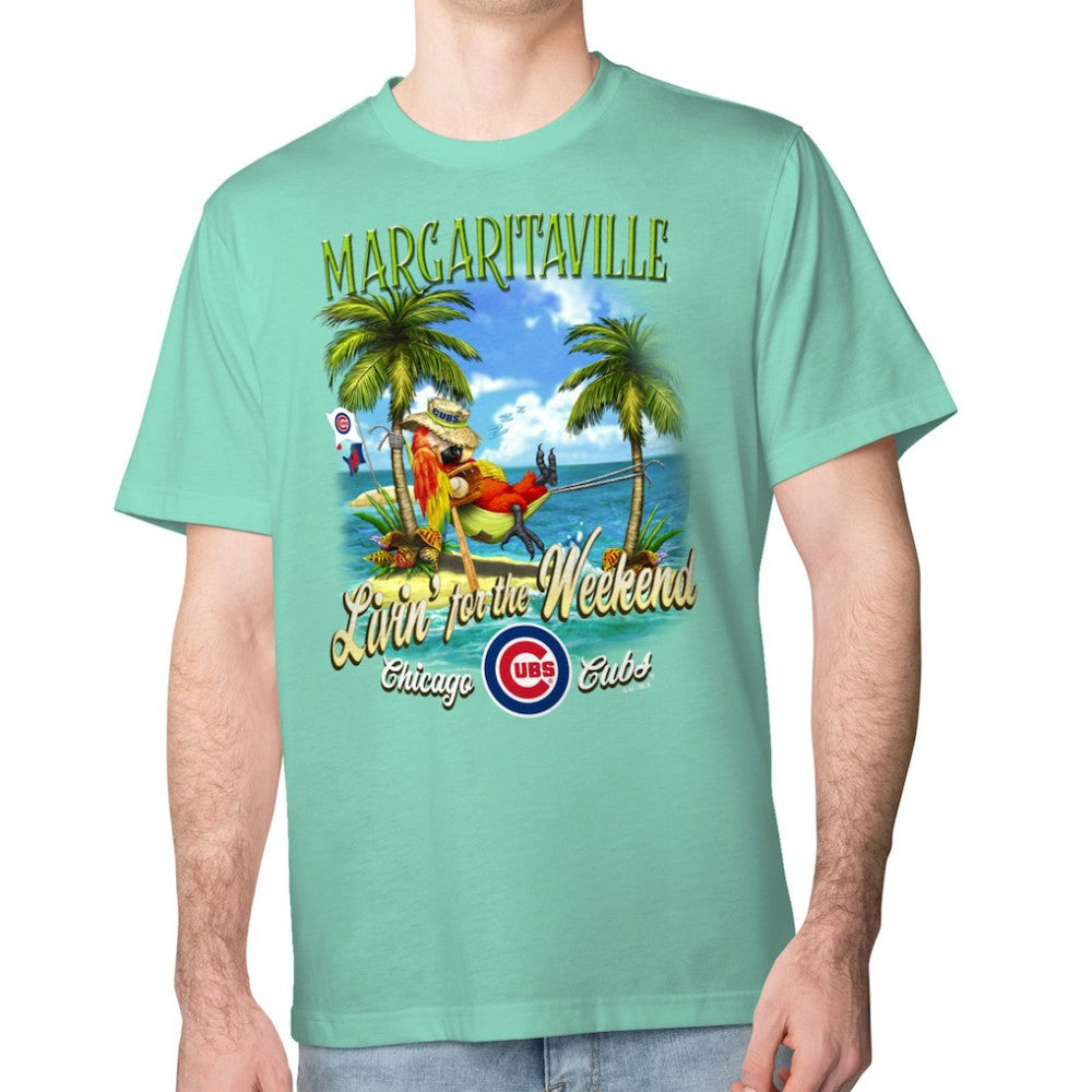 Chicago Cubs Margaritaville Livin' for the Weekend T-Shirt Mint