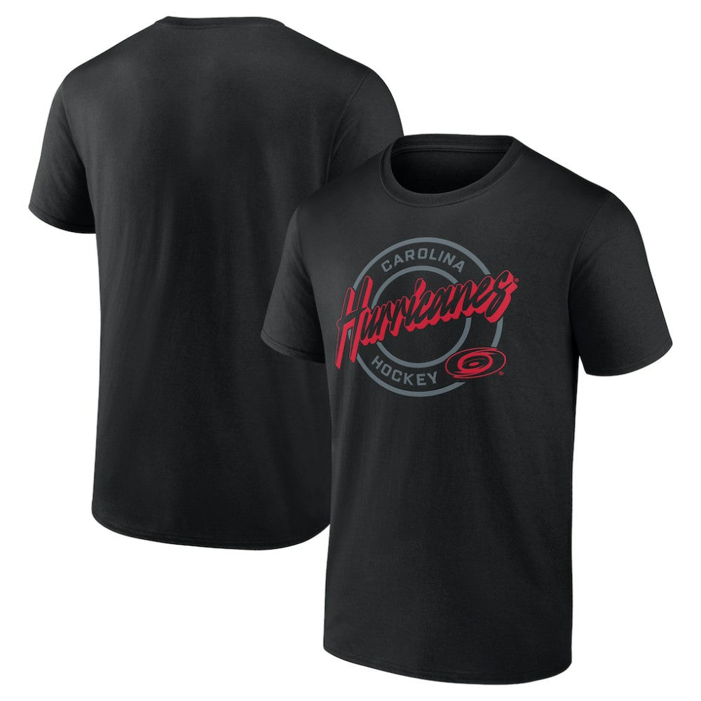 Carolina Hurricanes Colorblock Puck T-Shirt - Black T-shirts