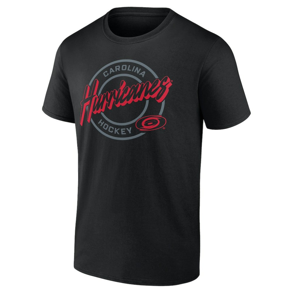 Carolina Hurricanes Colorblock Puck T-Shirt - Black T-shirts