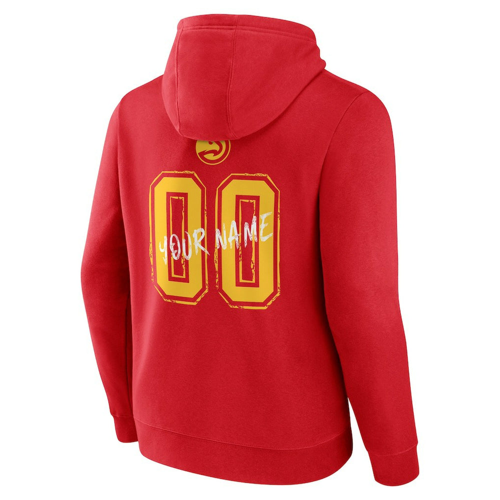 Atlanta Hawks Hustle Custom Pullover Hoodie - Red outlet