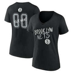 Brooklyn Nets Women's Hustle Custom V-Neck T-Shirt - Black sale