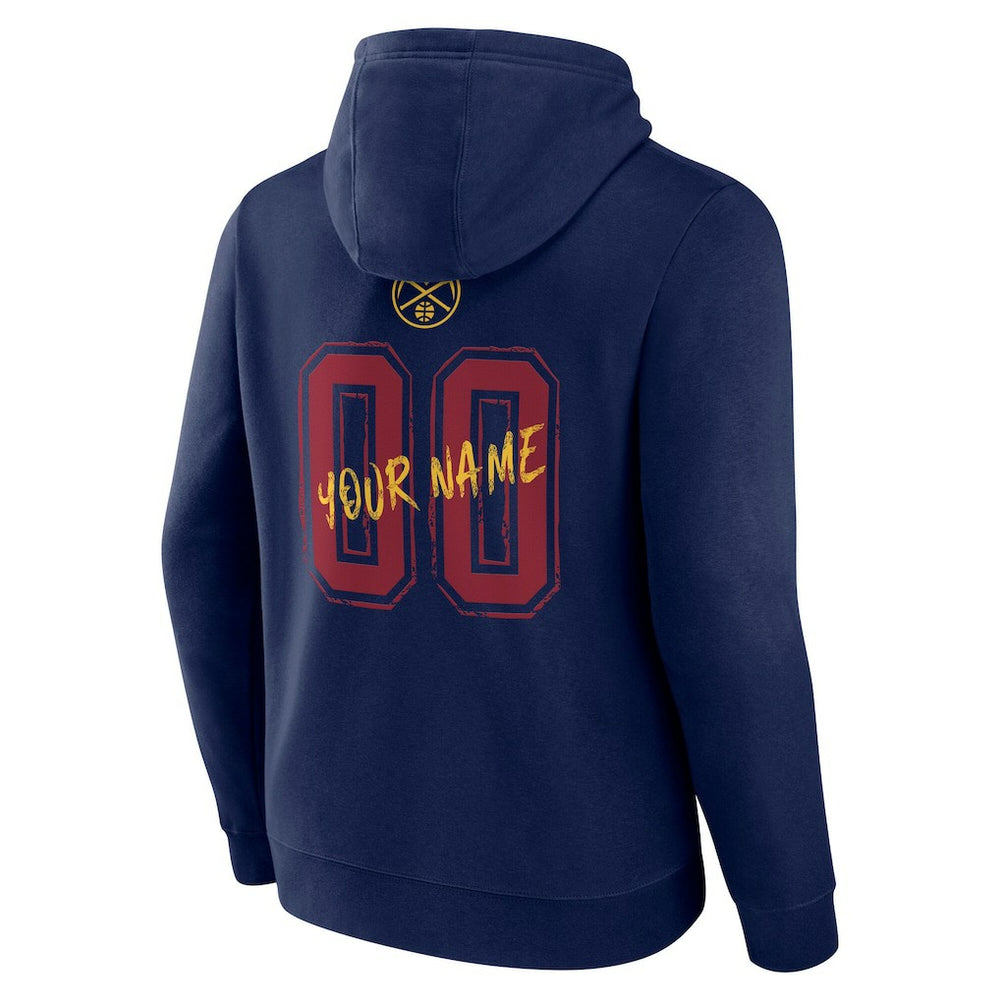 Denver Nuggets Hustle Custom Pullover Hoodie sale - Navy cheap