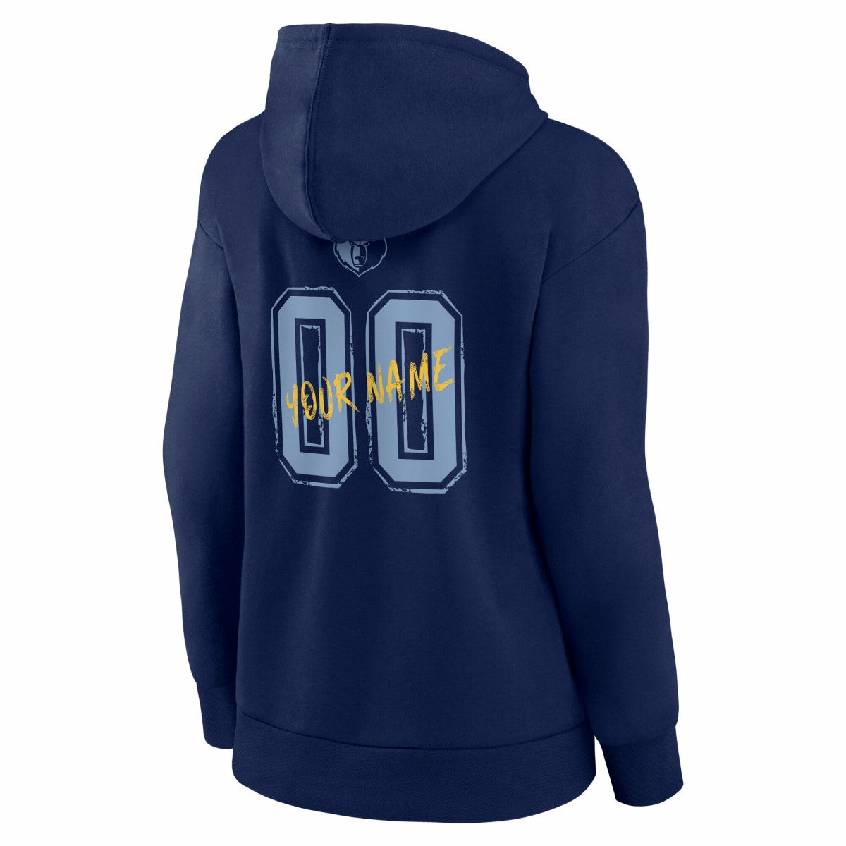Memphis Grizzlies Women's Hustle Custom Pullover Hoodie - Navy cheap