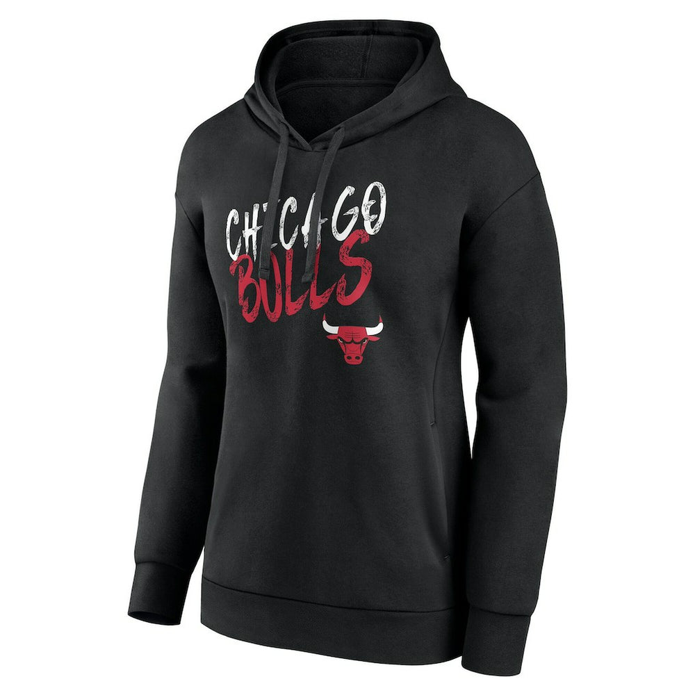 Chicago Bulls Women's Hustle Custom Pullover Hoodie sale - Black shop