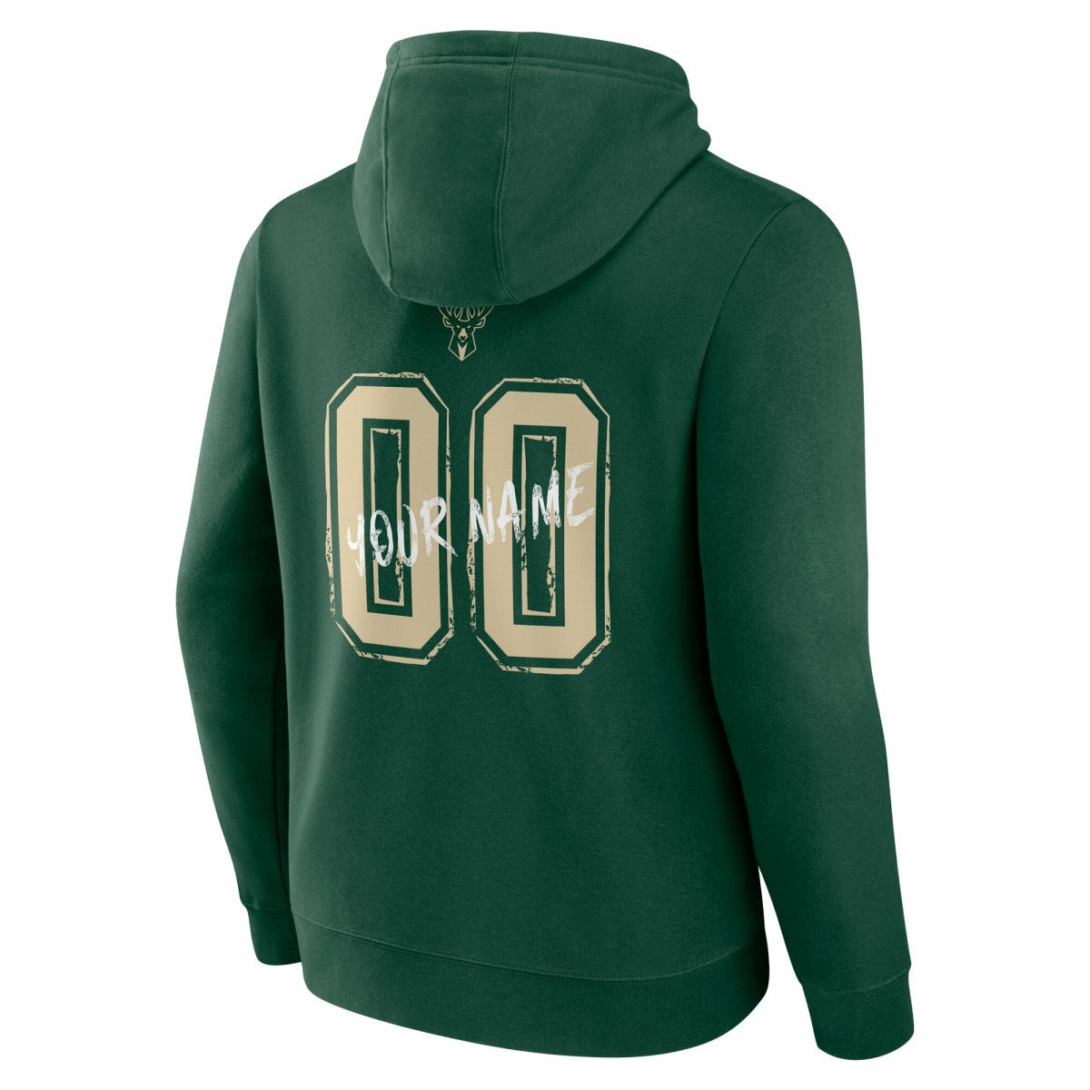 Milwaukee Bucks Hustle Custom Pullover Hoodie - Hunter Green for sale