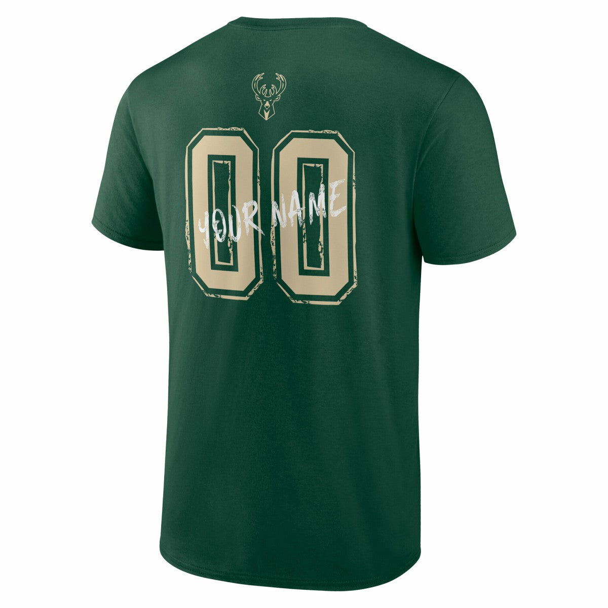 Milwaukee Bucks Hustle Custom T-Shirt - Hunter Green cheap
