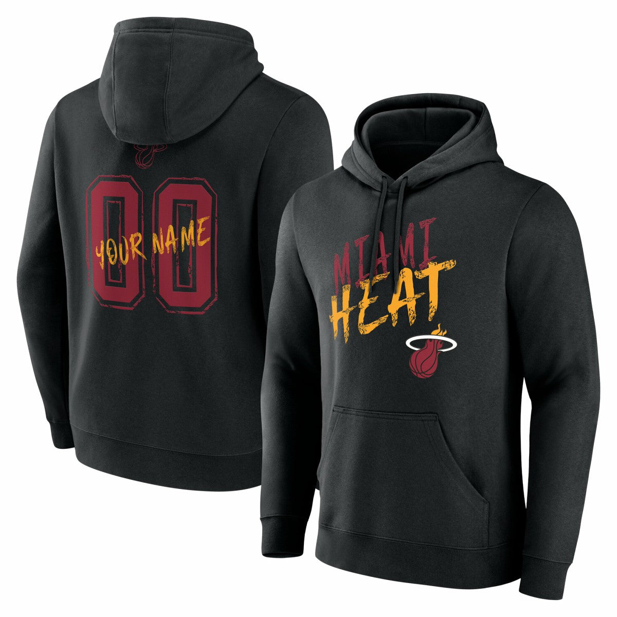 Miami Heat Hustle Custom Pullover Hoodie - Black outlet