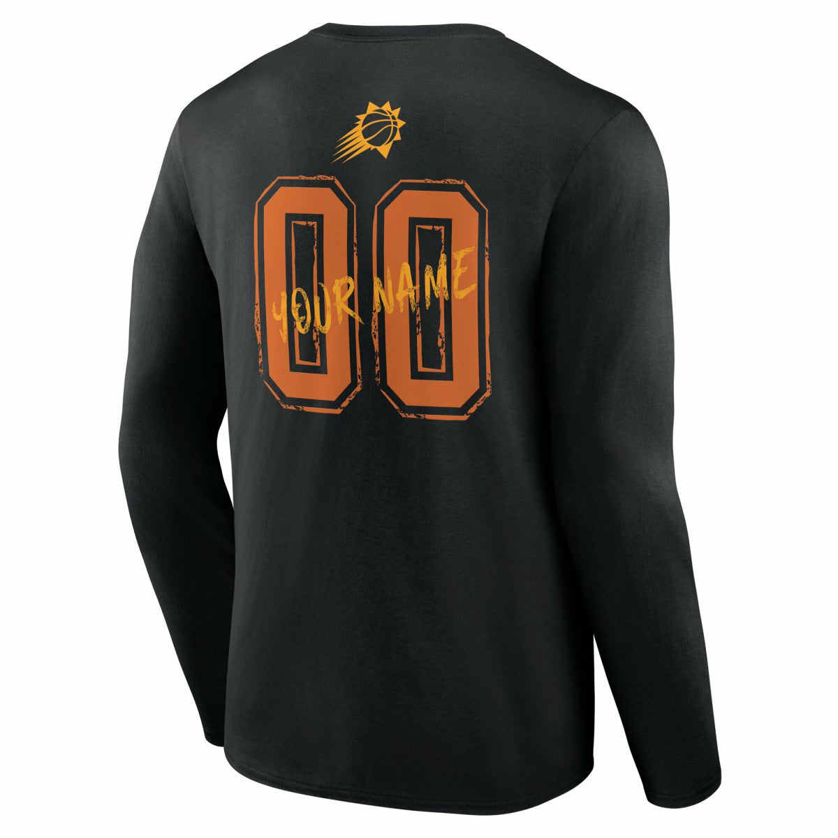 Phoenix Suns Hustle Custom Long Sleeve T-Shirt - Black on sale