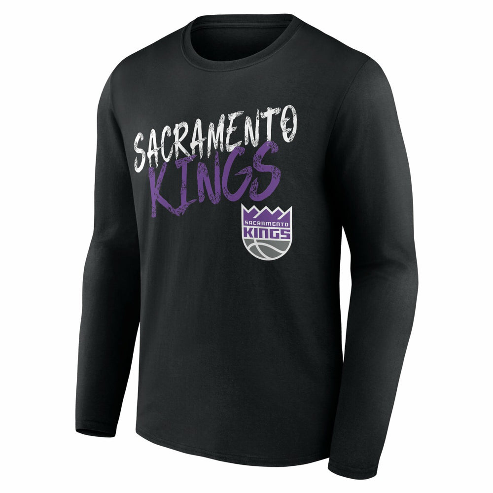 Sacramento Kings Hustle Custom Long Sleeve T-Shirt - Black discount