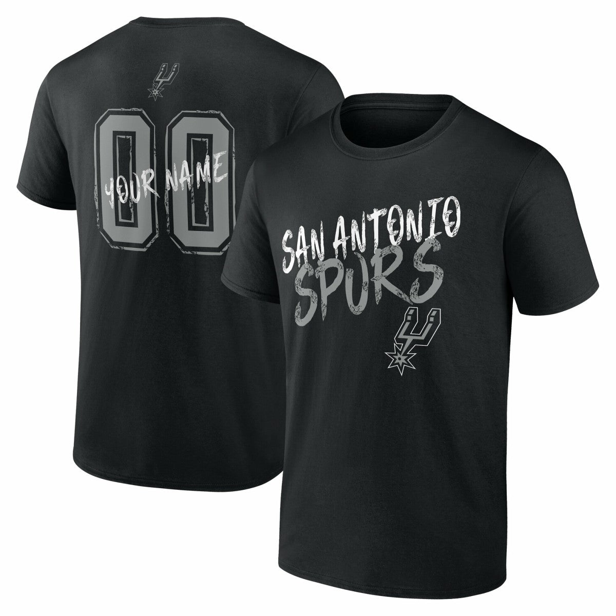 San Antonio Spurs Hustle Custom T-Shirt - Black for sale