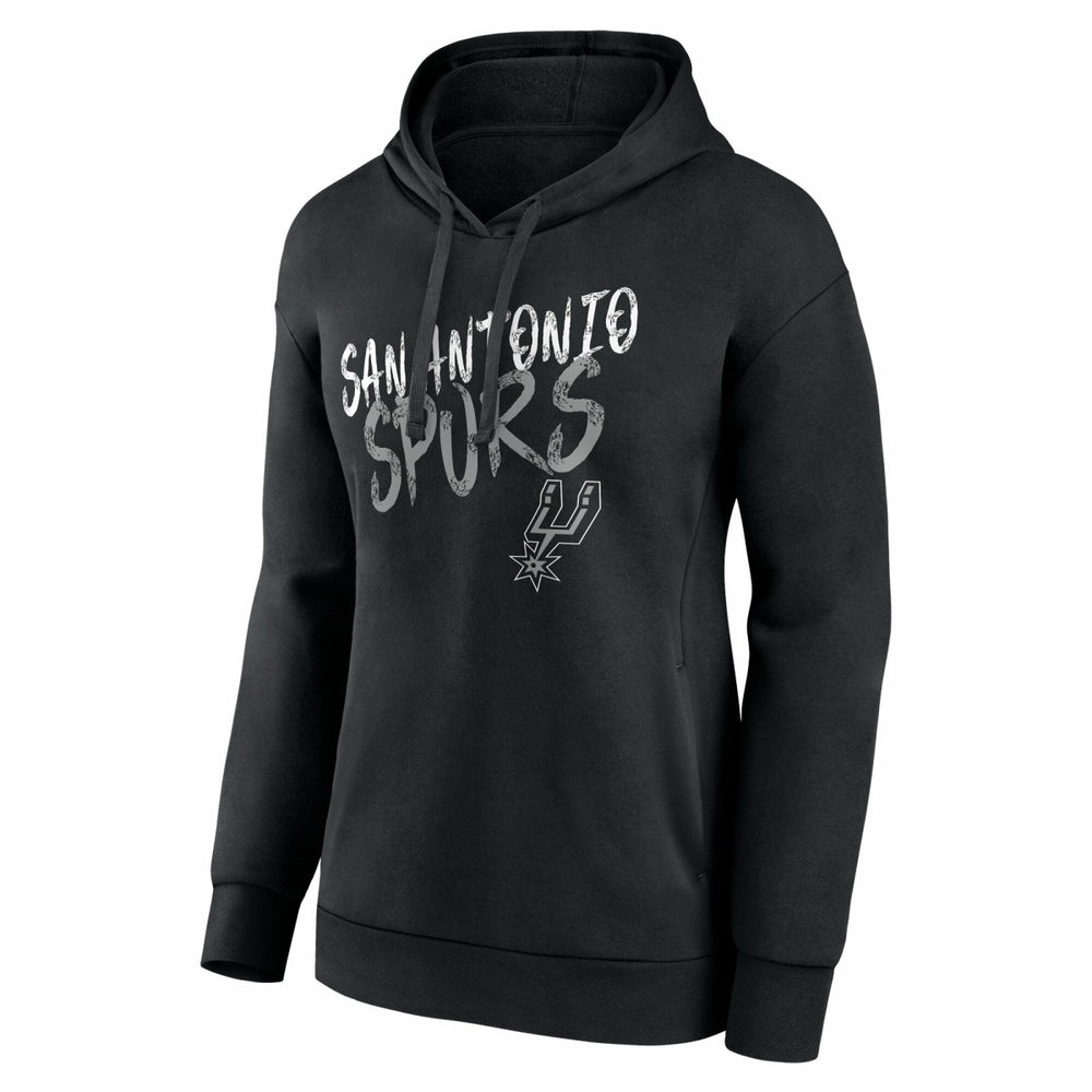 San Antonio Spurs Women's Hustle Custom Pullover Hoodie - Black sale