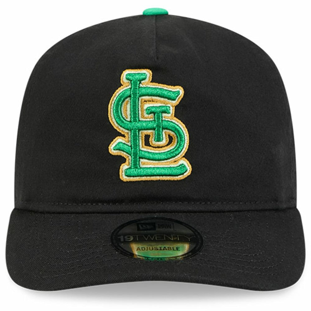 St. Louis Cardinals 2026 St. Patrick's Day 19TWENTY Adjustable Hat Black