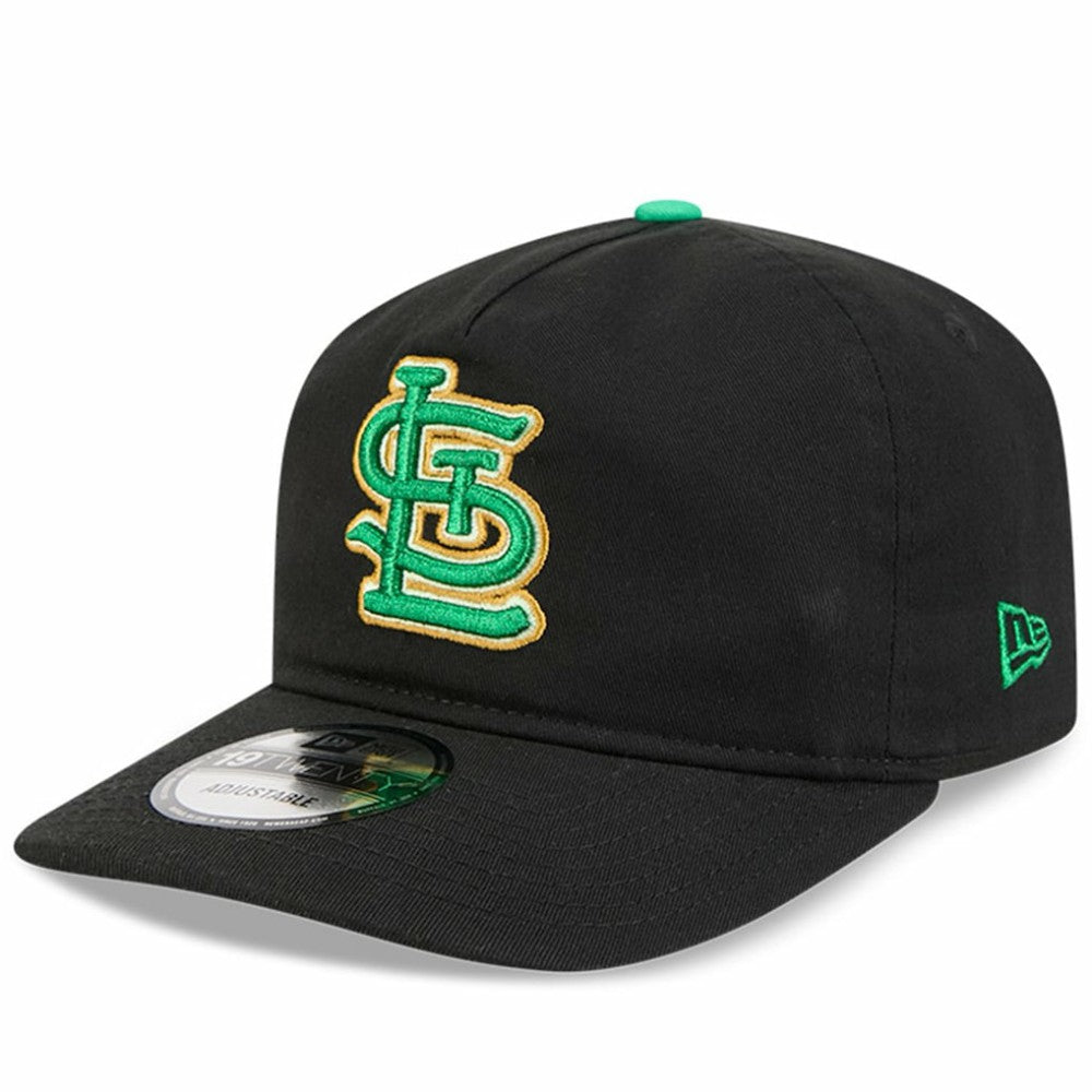 St. Louis Cardinals 2026 St. Patrick's Day 19TWENTY Adjustable Hat Black
