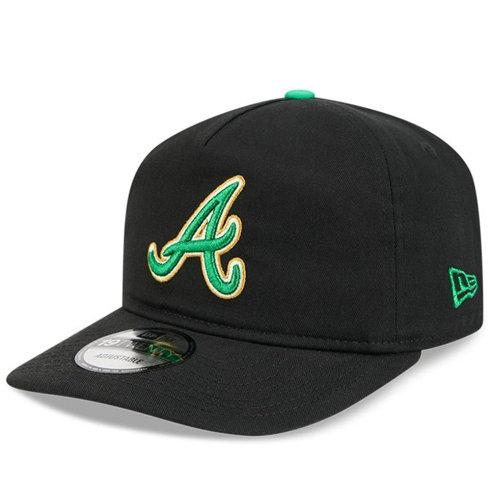 Atlanta Braves 2026 St. Patrick's Day 19TWENTY Adjustable Hat Black