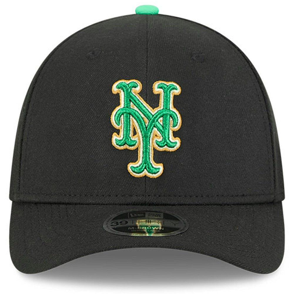 New York Mets 2026 St. Patrick's Day 39THIRTY Flex Hat Black