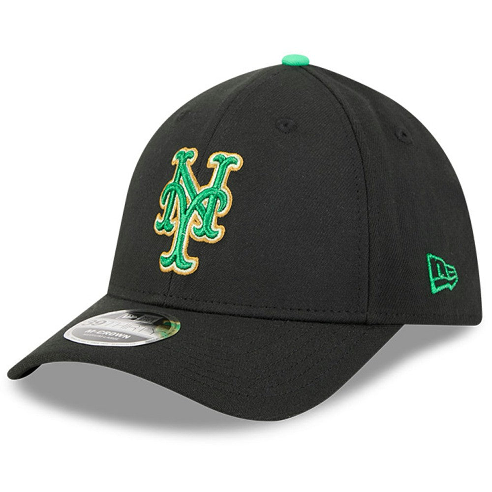 New York Mets 2026 St. Patrick's Day 39THIRTY Flex Hat Black