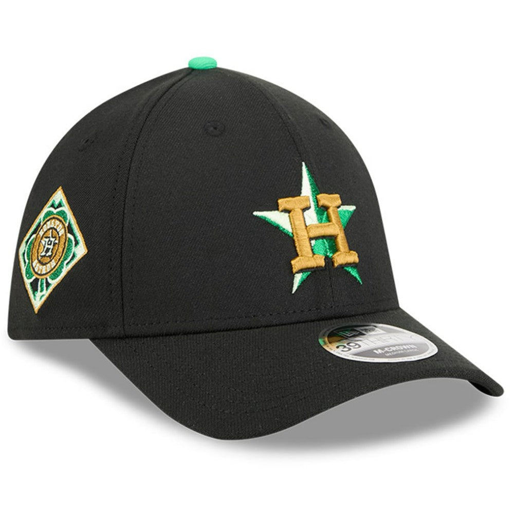 Houston Astros 2026 St. Patrick's Day 39THIRTY Flex Hat Black
