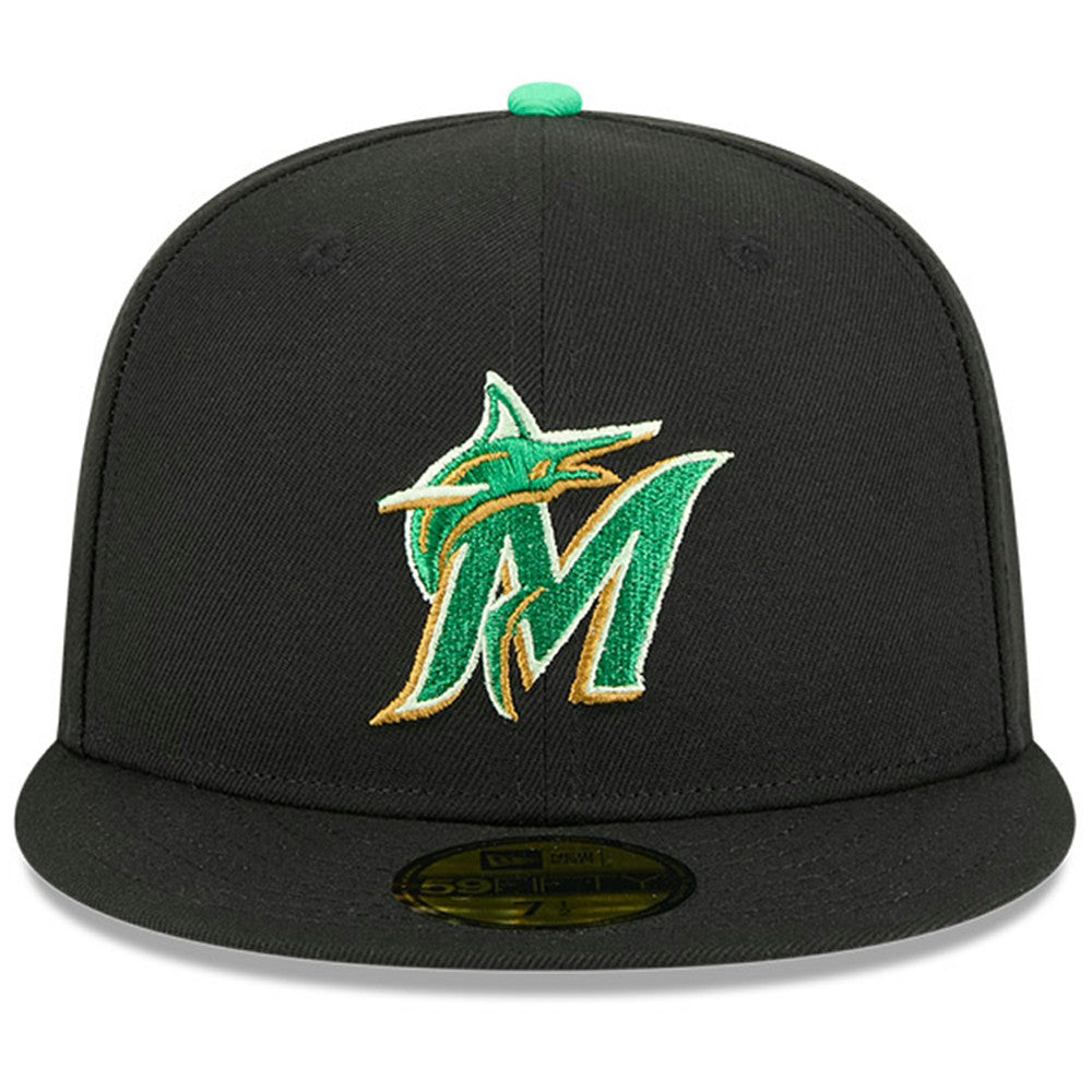 Miami Marlins 2026 St. Patrick's Day 59FIFTY Fitted Hat Black